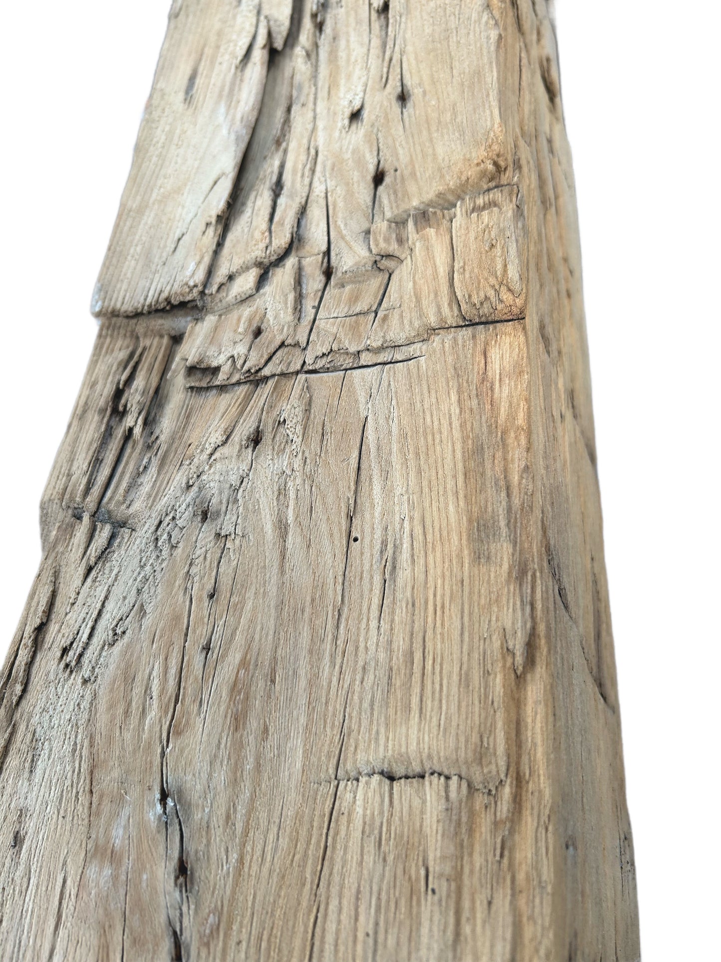 6 X 7 1/2 X 51 -Hand Hewn Mantel - Barn Wood 3072