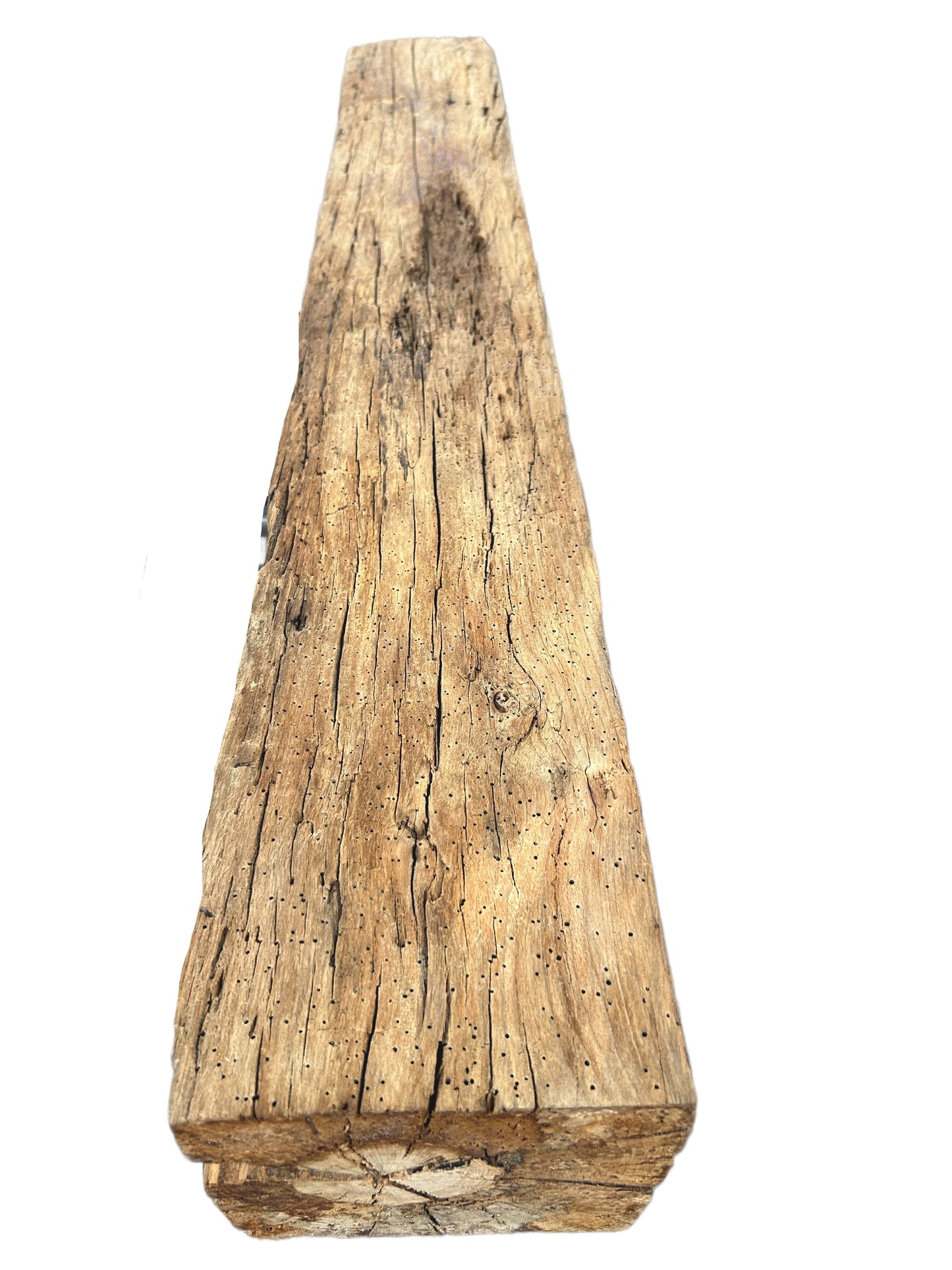 7 X 7 X 86 -Hand Hewn Mantel - Barn Wood 3076