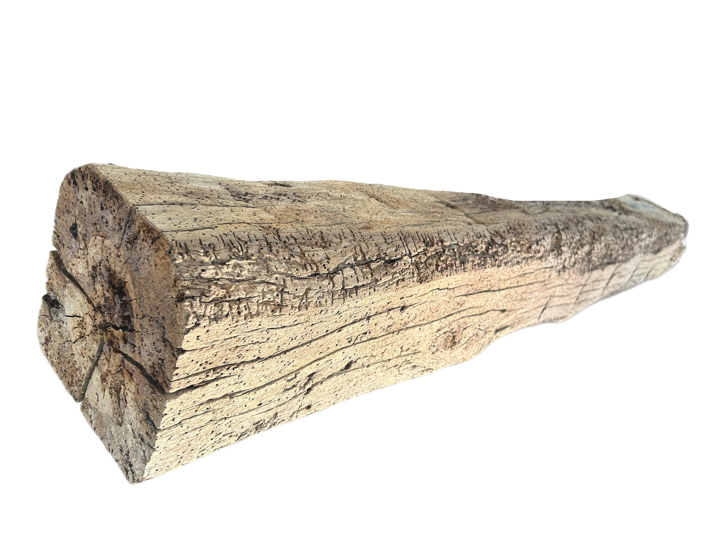 7 X 7 X 86 -Hand Hewn Mantel - Barn Wood 3076