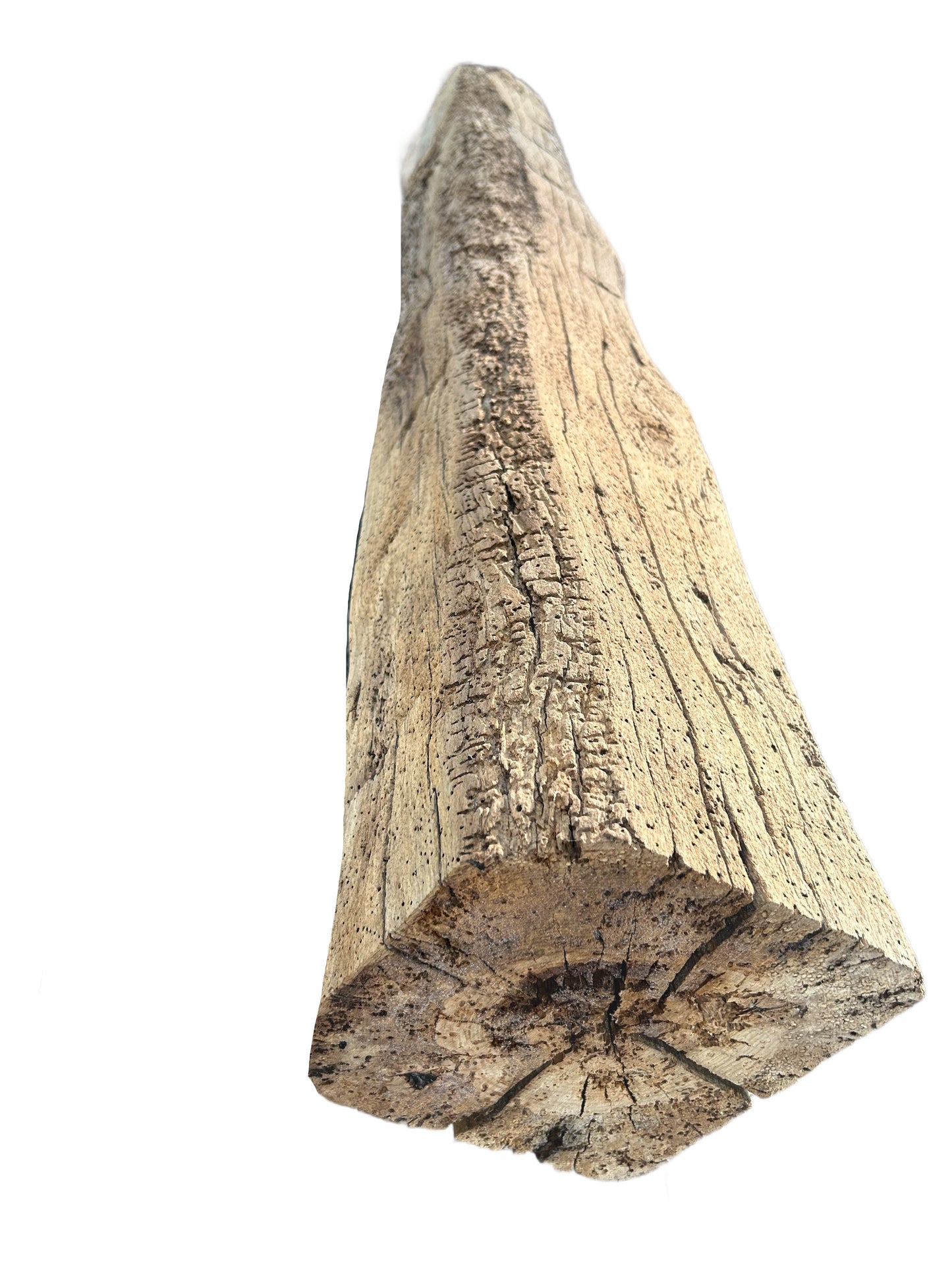 7 X 7 X 86 -Hand Hewn Mantel - Barn Wood 3076