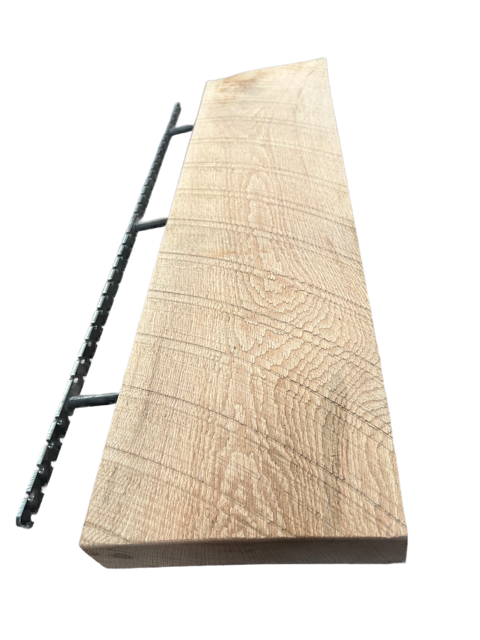 Circle Sawn Floating Shelves "60" Inch with Bracket Mounts
