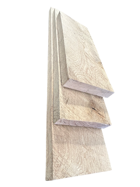 Circle Sawn Floating Shelves "60" Inch with Bracket Mounts