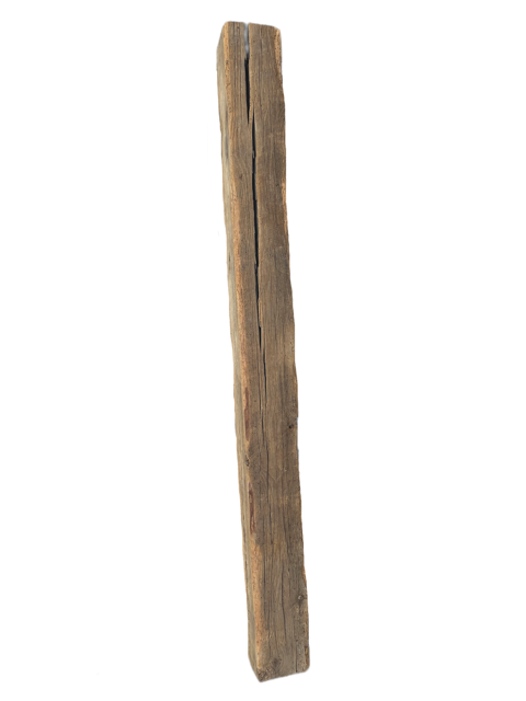 7 1/2 " x 7 1/2 " x 84 1/4 " Natural Stained Reclaimed Wood Mantel / Barn Wood4041