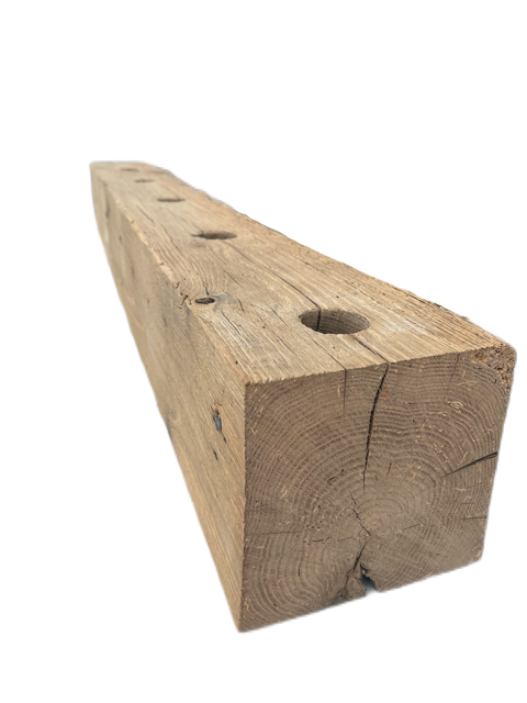 7 7/8 " x 8" x 69 " Natural Sanded Reclaimed Wood Mantel / Barn Wood