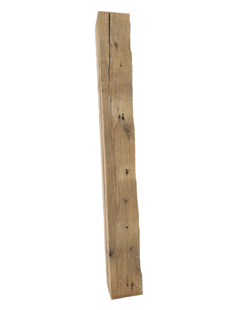 7 7/8 " x 8" x 69 " Natural Sanded Reclaimed Wood Mantel / Barn Wood