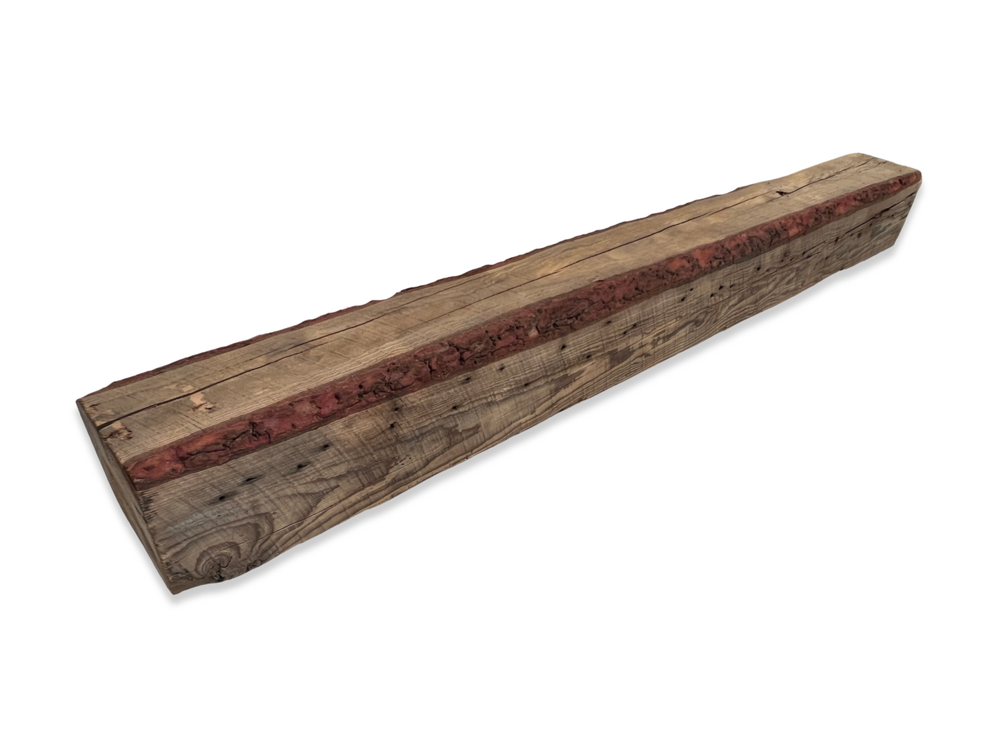6" x 6" x 60" Barn Wood Circle Sawn Reclaimed Wood Mantels S232