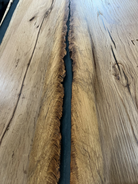 Silvery-Sage Epoxy White Oak River Table