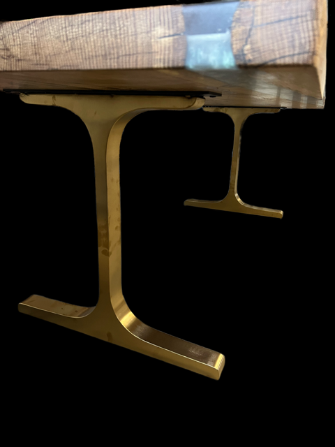 Silvery-Sage Epoxy White Oak River Table