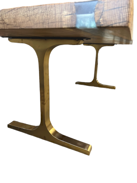 Silvery-Sage Epoxy White Oak River Table