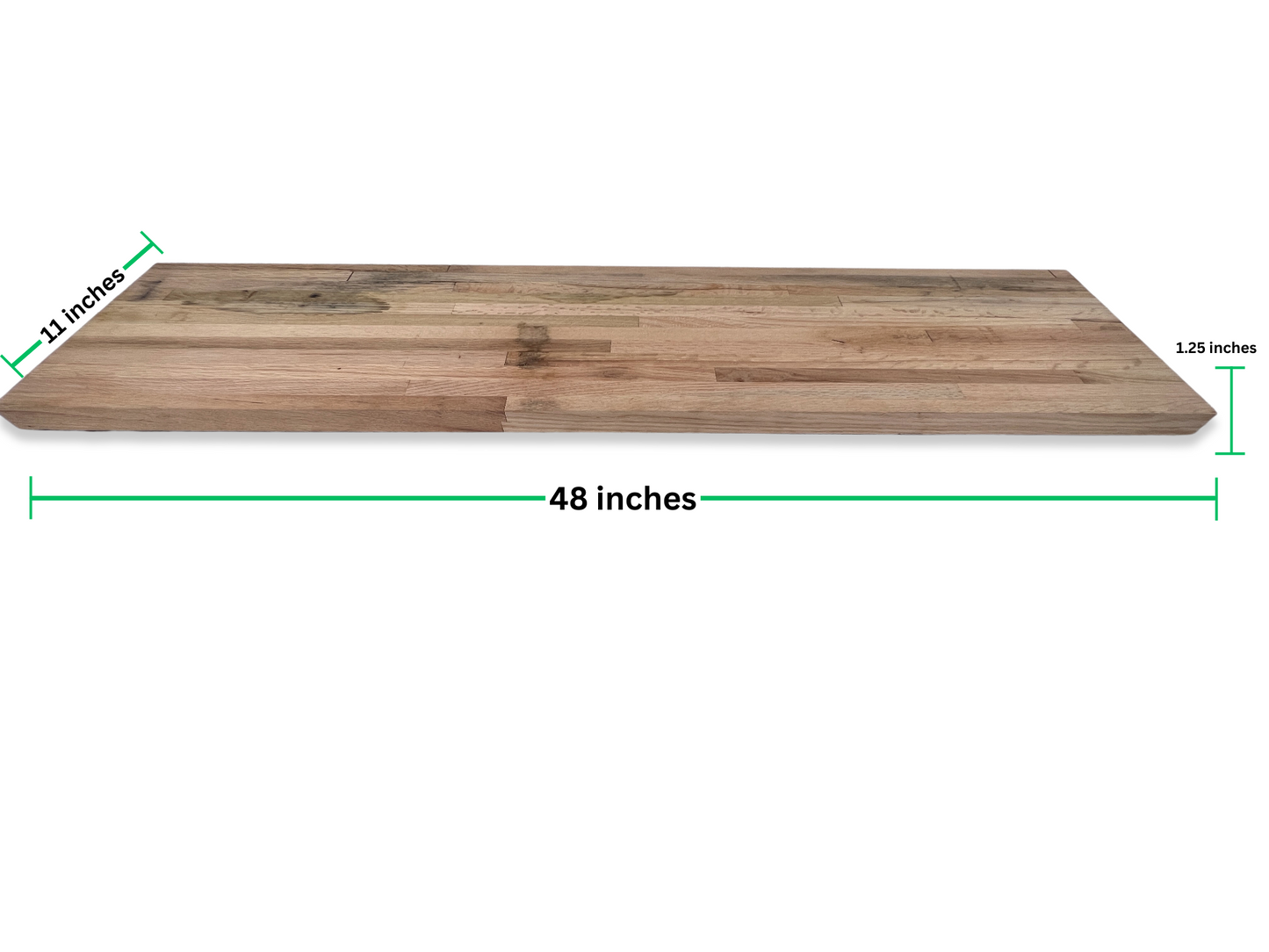 New Mile Oak Reclaimed Cargo Board Flooring Butcher Block Style Shelves