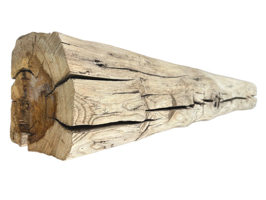 8 12 X 8 X 71 -Hand Hewn Mantel - Barn Wood 3074