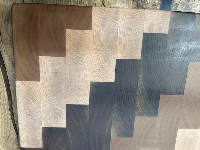 Custom Wood Charcuterie Dark and Light Wood