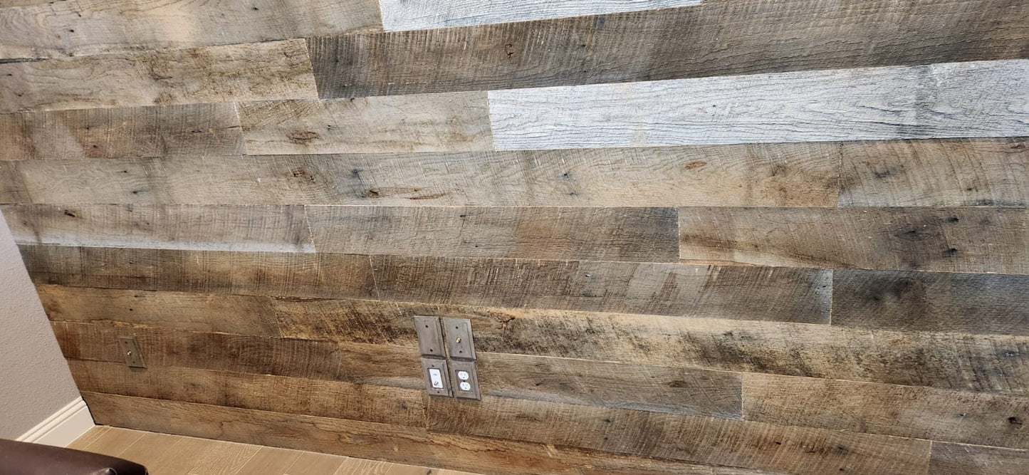 Weathered Rustic White Oak - Wall Panel