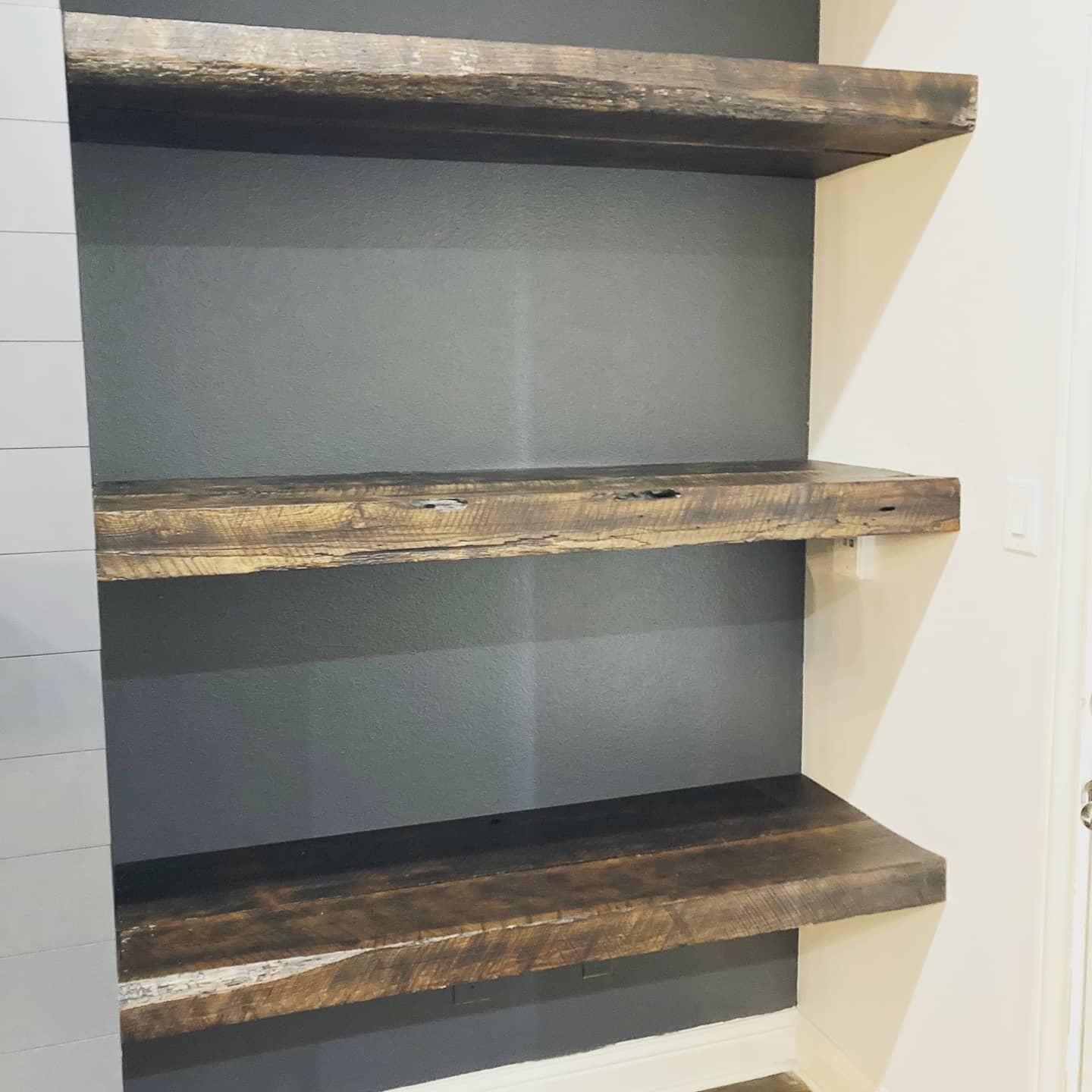 Reclaimed White Oak Shelves