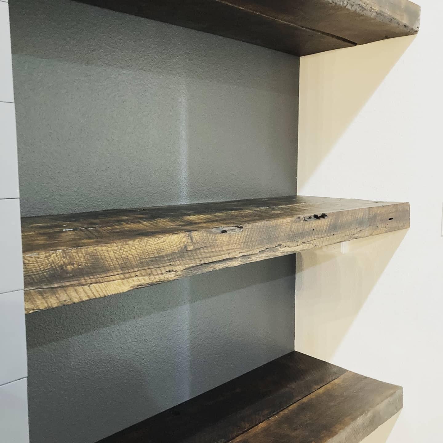 Reclaimed White Oak Shelves